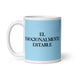 El Emocionalmente Estable The Emotionally Stable Funny Home Office Work Coffee Mug Mexican Spanish Pride Gift White Glossy Cup Sky Blue Card Mug Mexicada