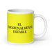 El Emocionalmente Estable The Emotionally Stable Funny Home Office Work Coffee Mug Mexican Spanish Pride Gift White Glossy Cup Yellow Card Mug Mexicada 20 oz