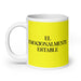 El Emocionalmente Estable The Emotionally Stable Funny Home Office Work Coffee Mug Mexican Spanish Pride Gift White Glossy Cup Yellow Card Mug Mexicada