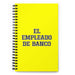 El Empleado De Banco The Bank Teller | Yellow Spiral Notebook, 140 Dotted Sheets | Funny Gift Idea Home Office Work | Mexican Spanish Pride Gift Mexicada