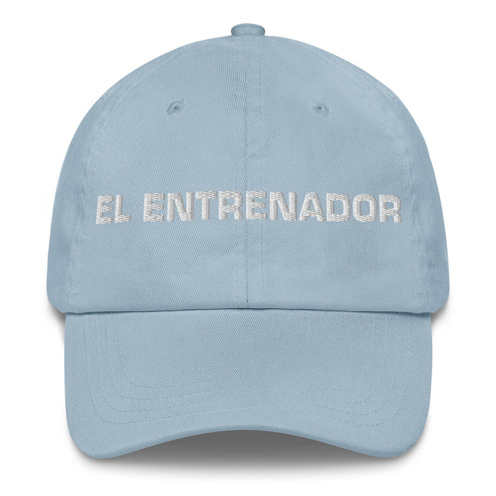 El Entrenador The Coach Mexican Spanish Pride Gift Regalo Dad Hat Mexicada Light Blue