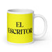 El Escritor The Writer Funny Home Office Work Coffee Mug Mexican Spanish Pride Gift White Glossy Cup Yellow Card Mug Mexicada 20 oz