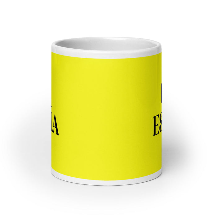 El Espía The Spy Funny Home Office Work Coffee Mug Mexican Spanish Pride Gift White Glossy Cup Yellow Card Mug Mexicada