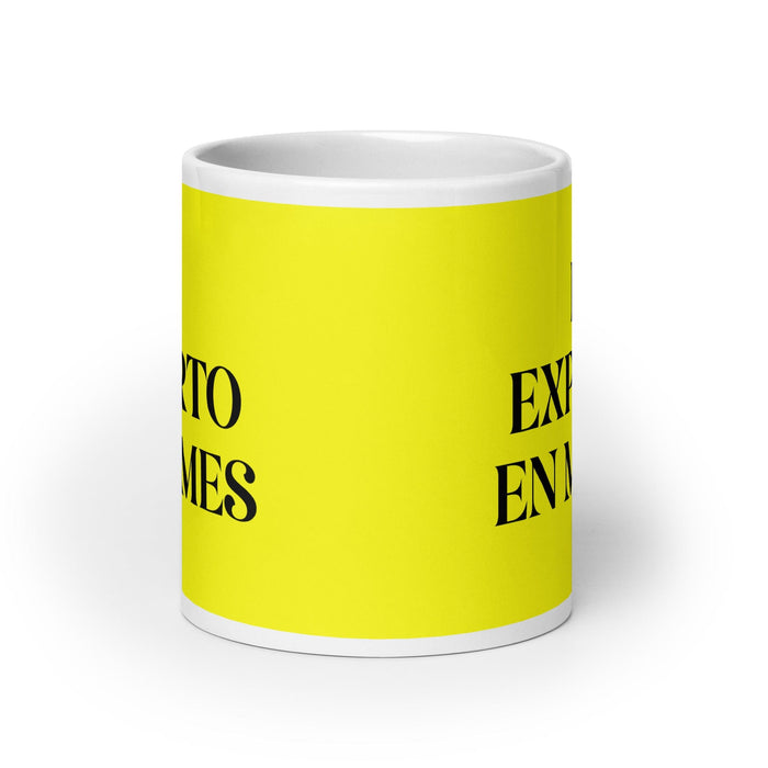 El Experto En Memes The Meme Expert Funny Home Office Work Coffee Mug Mexican Spanish Pride Gift White Glossy Cup Yellow Card Mug Mexicada