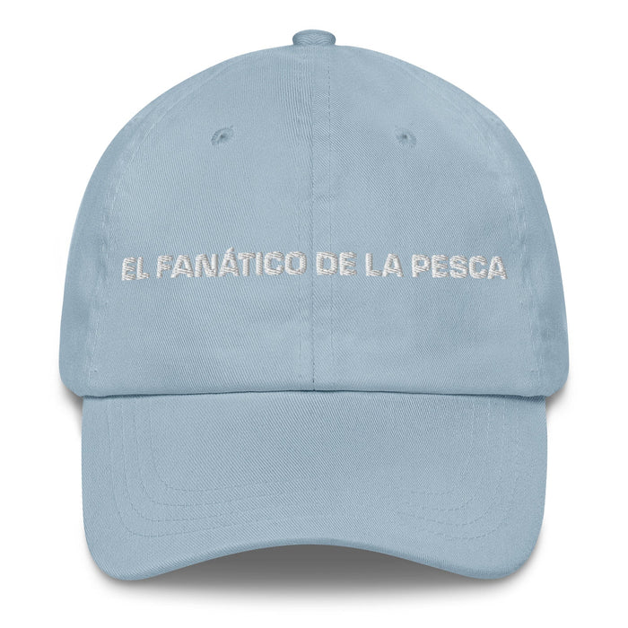 El Fanático De La Pesca The Fishing Fanatic Mexican Spanish Pride Gift Regalo Dad Hat Mexicada Light Blue