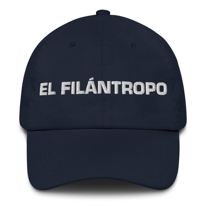 El Filántropo The Philanthropist Mexican Spanish Pride Gift Regalo Dad Hat Mexicada Navy