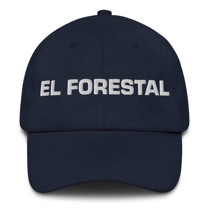 El Forestal The Forester Mexican Spanish Pride Gift Regalo Dad Hat Mexicada Navy