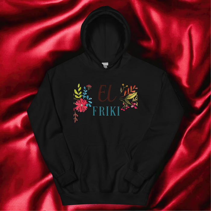 El Friki Exclusive Art Piece Home Office Work Mexican Spanish Pride Gift One-Of-A-Kind Unisex Hoodie | E7 Mexicada Black / S