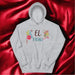 El Friki Exclusive Art Piece Home Office Work Mexican Spanish Pride Gift One-Of-A-Kind Unisex Hoodie | E7 Mexicada Sport Grey / S