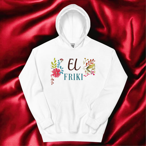 El Friki Exclusive Art Piece Home Office Work Mexican Spanish Pride Gift One-Of-A-Kind Unisex Hoodie | E7 Mexicada White / S