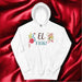 El Friki Exclusive Art Piece Home Office Work Mexican Spanish Pride Gift One-Of-A-Kind Unisex Hoodie | E7 Mexicada White / S