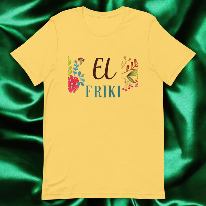 El Friki Exclusive Art Piece Home Office Work Mexican Spanish Pride Gift One-Of-A-Kind Unisex T-Shirt | E7 Mexicada Yellow / S