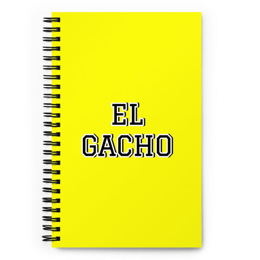 El Gacho The Awful One | Yellow Spiral Notebook, 140 Dotted Sheets | Funny Gift Idea Home Office Work | Mexican Spanish Pride Gift Mexicada