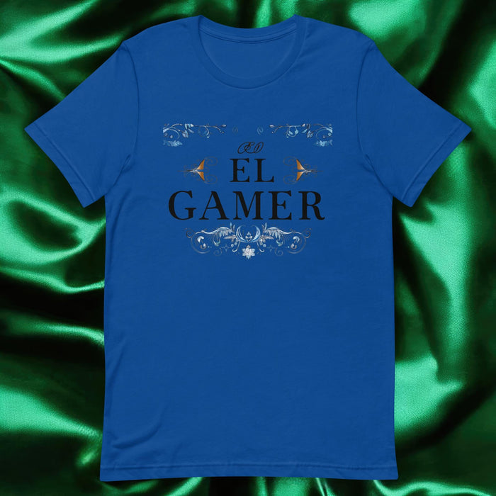 El Gamer Exclusive Art Piece Home Office Work Mexican Spanish Pride Gift One-Of-A-Kind Unisex T-Shirt | E4 Mexicada True Royal / S