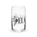 El Genial Exclusive Art Piece Can-Shaped Glass Home Office Work Mexican Spanish Pride Gift Cup One-Of-A-Kind Calligraphy Glass | E10 Mexicada