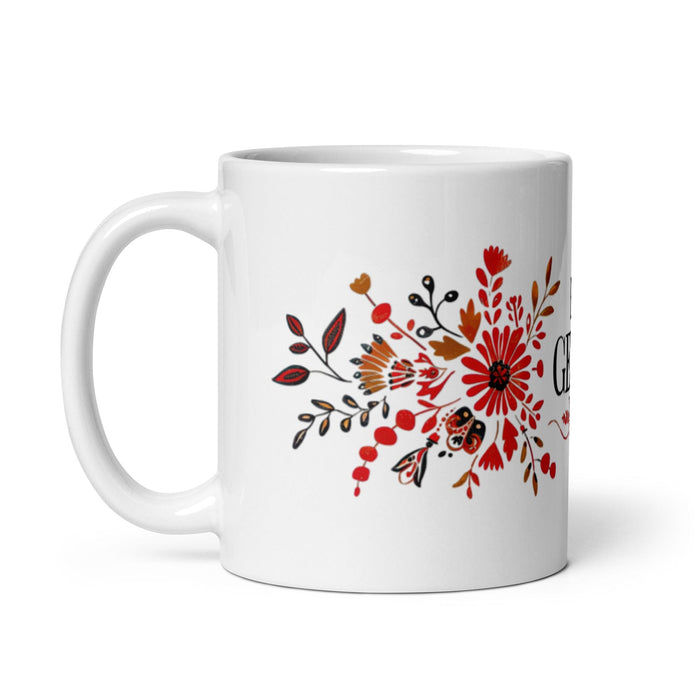 El Genio Exclusive Art Piece Home Office Work Coffee Mug Mexican Spanish Pride Gift Cup One-Of-A-Kind Calligraphy White Glossy Mug | E8 Mexicada