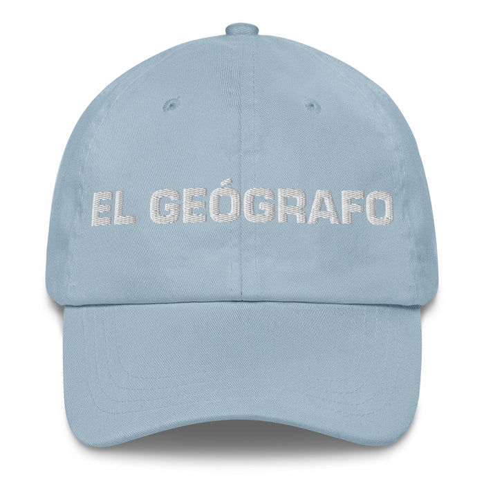 El Geógrafo The Geographer Mexican Spanish Pride Gift Regalo Dad Hat Mexicada Light Blue