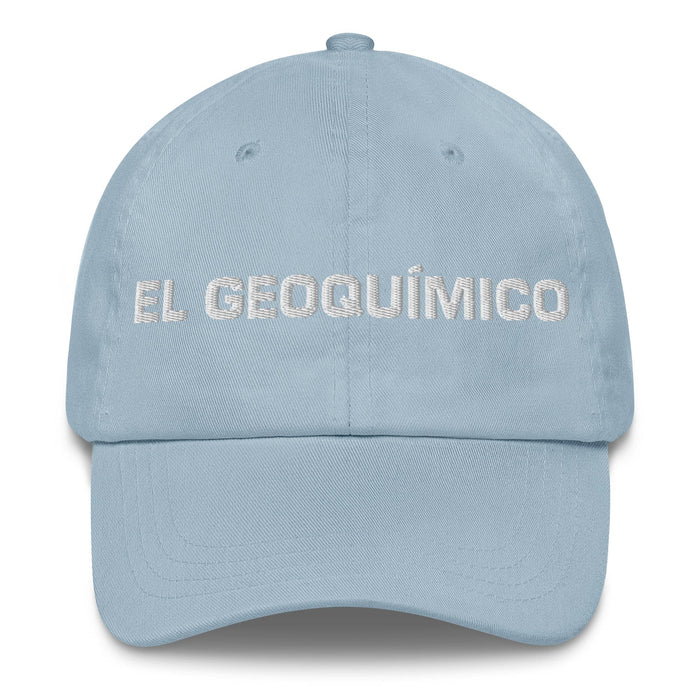 El Geoquímico The Geochemist Mexican Spanish Pride Gift Regalo Dad Hat Mexicada Light Blue