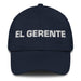 El Gerente The Manager Mexican Spanish Pride Gift Regalo Dad Hat Mexicada Navy