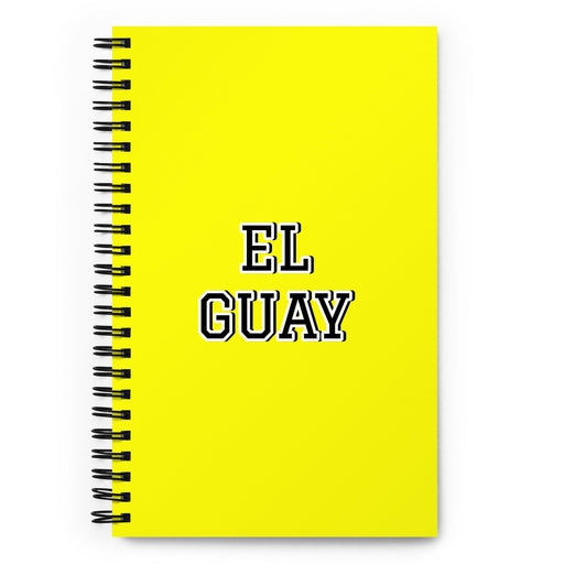 El Guay The Cool One | Yellow Spiral Notebook, 140 Dotted Sheets | Funny Gift Idea Home Office Work | Mexican Spanish Pride Gift Mexicada