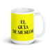 El Guía De Museos The Museum Guide Funny Home Office Work Coffee Mug Mexican Spanish Pride Gift White Glossy Cup Yellow Card Mug Mexicada 15 oz