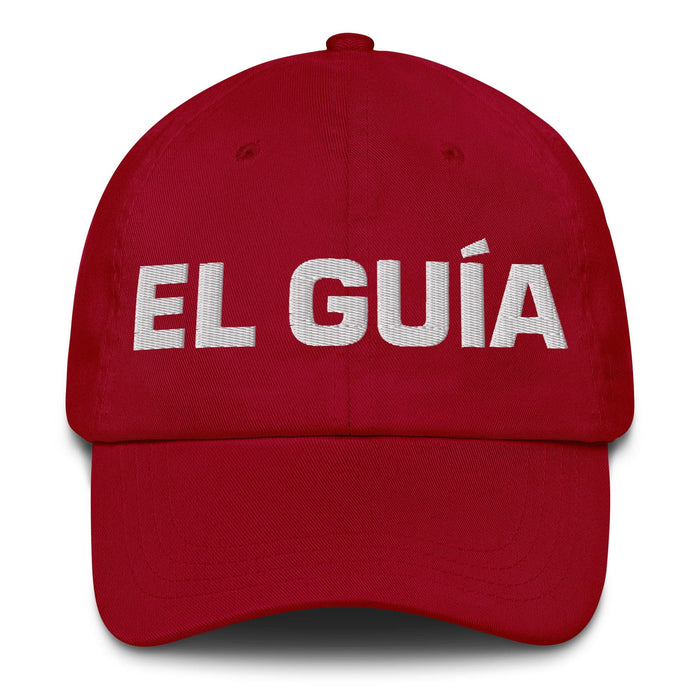 El Guía The Guide Mexican Spanish Pride Gift Regalo Dad Hat Mexicada Cranberry