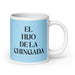 El Hijo De La Chingada The Troublesome One Funny Home Office Work Coffee Mug Mexican Spanish Pride Gift White Glossy Cup Sky Blue Card Mug Mexicada 20 oz