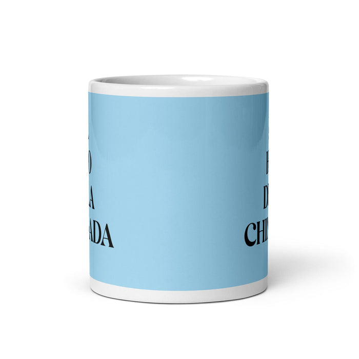 El Hijo De La Chingada The Troublesome One Funny Home Office Work Coffee Mug Mexican Spanish Pride Gift White Glossy Cup Sky Blue Card Mug Mexicada