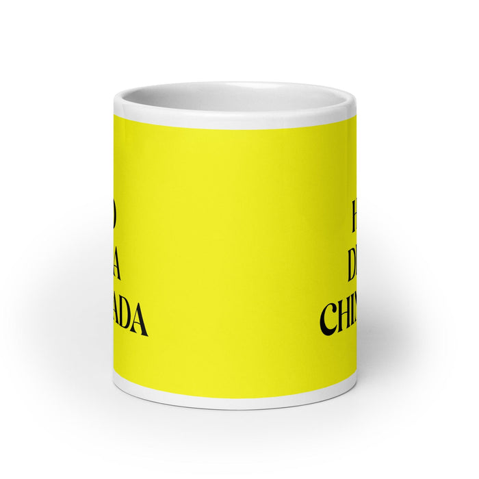 El Hijo De La Chingada The Troublesome One Funny Home Office Work Coffee Mug Mexican Spanish Pride Gift White Glossy Cup Yellow Card Mug Mexicada