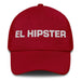 El Hipster The Hipster Mexican Spanish Pride Gift Regalo Dad Hat Mexicada Cranberry