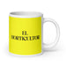 El Horticultor The Horticulturist Funny Home Office Work Coffee Mug Mexican Spanish Pride Gift White Glossy Cup Yellow Card Mug Mexicada 20 oz