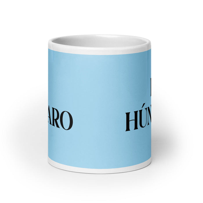 El Húngaro The Hungarian Funny Home Office Work Coffee Mug Mexican Spanish Pride Gift White Glossy Cup Sky Blue Card Mug Mexicada