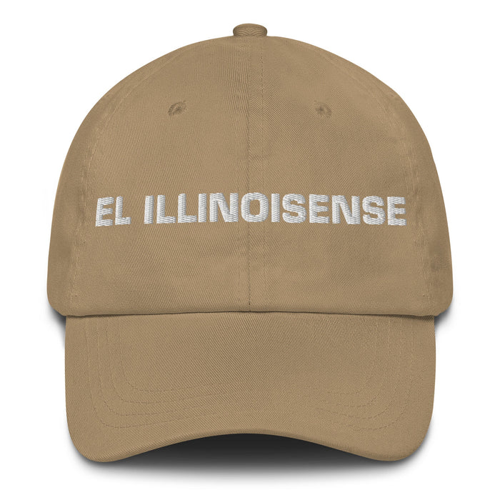 El Illinoisense The Illinoisan Mexican Spanish Pride Gift Regalo Dad Hat - Mexicada