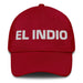 El Indio The Indian Mexican Spanish Pride Gift Regalo Dad Hat Mexicada Cranberry