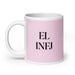 El INFJ The Advocate MBTI Personality Funny Home Office Work Coffee Mug Mexican Spanish Pride Gift White Glossy Cup Light Pink Card Mug Mexicada