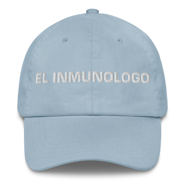 El Inmunologo The Immunologist Mexican Spanish Pride Gift Regalo Dad Hat Mexicada Light Blue