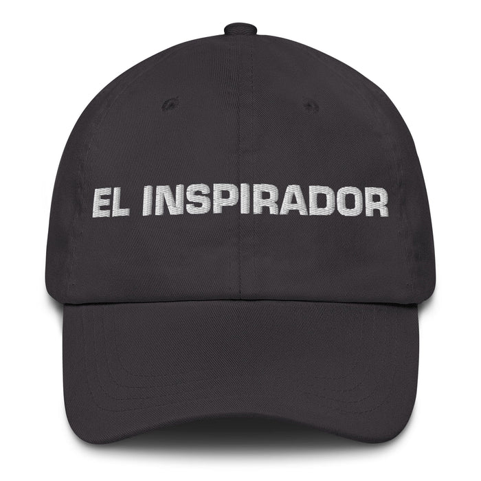 El Inspirador The Inspirer Mexican Spanish Pride Gift Regalo Dad Hat Mexicada Dark Grey