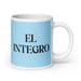 El Integro The Integrity One Funny Home Office Work Coffee Mug Mexican Spanish Pride Gift White Glossy Cup Sky Blue Card Mug Mexicada 20 oz