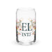 El Intj Exclusive Art Piece Can-Shaped Glass Home Office Work Mexican Spanish Pride Gift Cup One-Of-A-Kind Calligraphy Glass | E1 Mexicada 16 oz (No Lid No Straw)