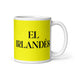 El Irlandés The Irish Funny Home Office Work Coffee Mug Mexican Spanish Pride Gift White Glossy Cup Yellow Card Mug Mexicada 11 oz