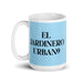 El Jardinero Urbano The Urban Gardener Funny Home Office Work Coffee Mug Mexican Spanish Pride Gift White Glossy Cup Sky Blue Card Mug Mexicada