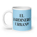 El Jardinero Urbano The Urban Gardener Funny Home Office Work Coffee Mug Mexican Spanish Pride Gift White Glossy Cup Sky Blue Card Mug Mexicada