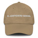 El Justiciero Social The Social Justice Advocate Mexican Spanish Pride Gift Regalo Dad Hat Mexicada Khaki