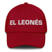 El Leonés The León Resident Mexican Spanish Pride Gift Regalo Dad Hat Mexicada Cranberry