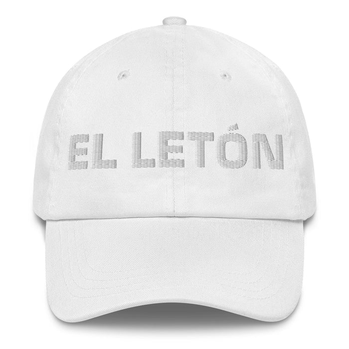 El Letón The Latvian Mexican Spanish Pride Gift Regalo Dad Hat Mexicada White