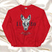 El Lobo Exclusive Art Piece Home Office Work Mexican Spanish Pride Gift One-Of-A-Kind Unisex Sweatshirt | E8 Mexicada Red / S