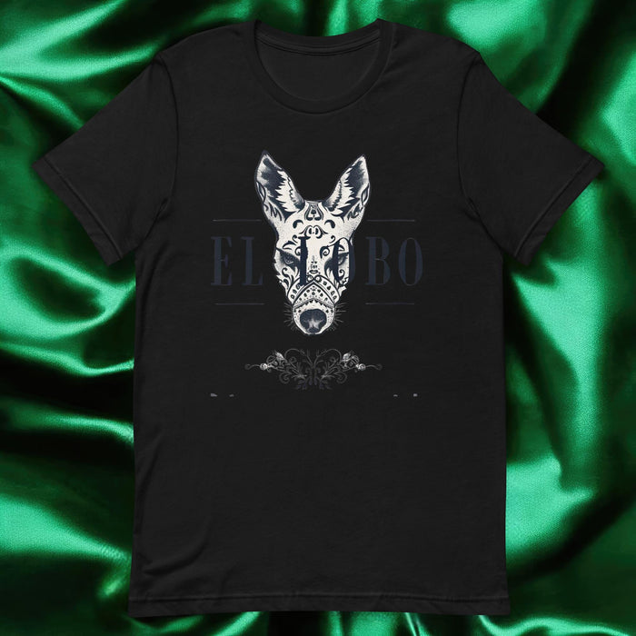 El Lobo Exclusive Art Piece Home Office Work Mexican Spanish Pride Gift One-Of-A-Kind Unisex T-Shirt | E8 Mexicada Black / S