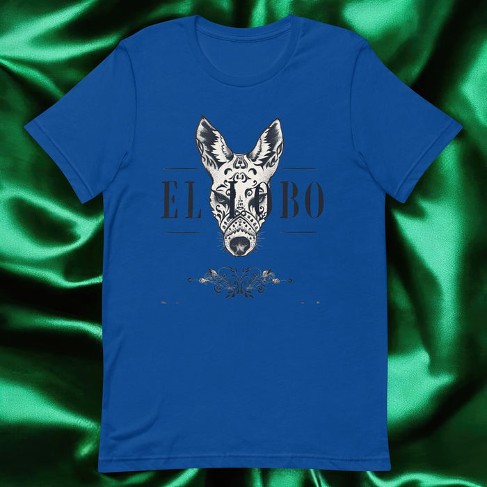 El Lobo Exclusive Art Piece Home Office Work Mexican Spanish Pride Gift One-Of-A-Kind Unisex T-Shirt | E8 Mexicada True Royal / S