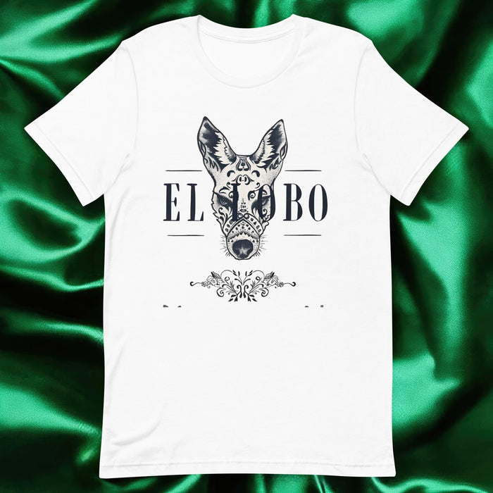 El Lobo Exclusive Art Piece Home Office Work Mexican Spanish Pride Gift One-Of-A-Kind Unisex T-Shirt | E8 Mexicada White / S