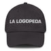 El Logopeda The Speech Therapist Mexican Spanish Pride Gift Regalo Dad Hat Mexicada Dark Grey